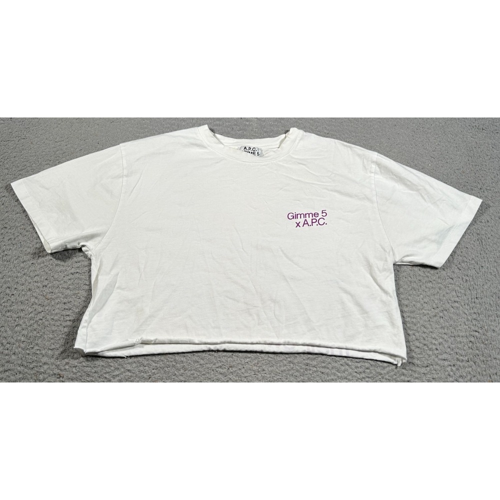 A.P.C. Gimme 5 Shirt Womens M White Graphic For People Who Go Their Own Way